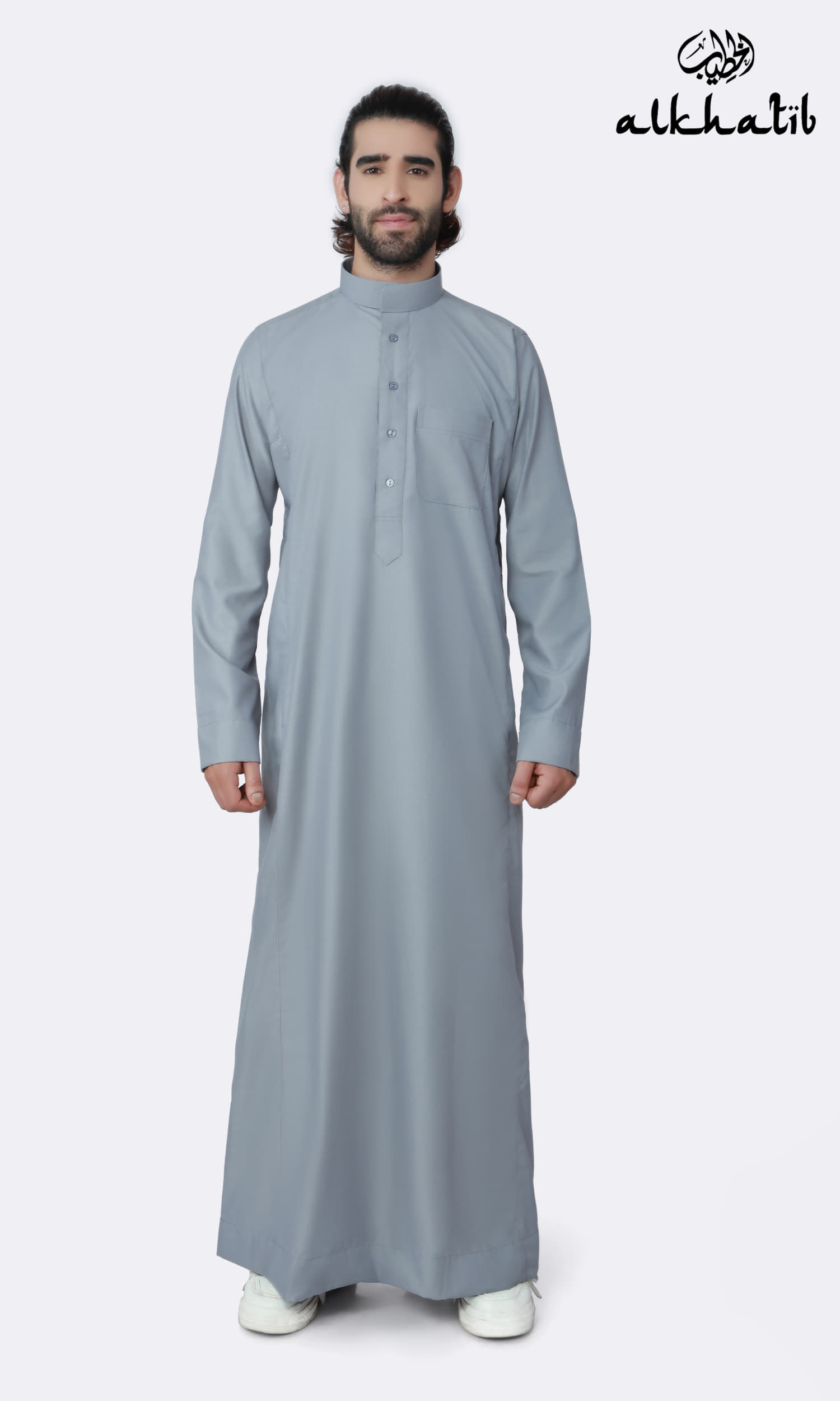 AL KHATIB GREY SAUDI STYLE THOBE